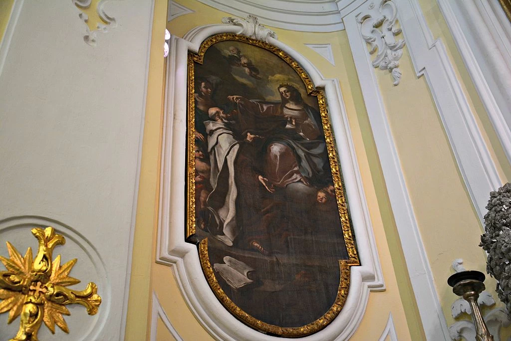 La Vergine Maria dona lo scapolare a san simone - Chiesa di sa Michele, Napoli